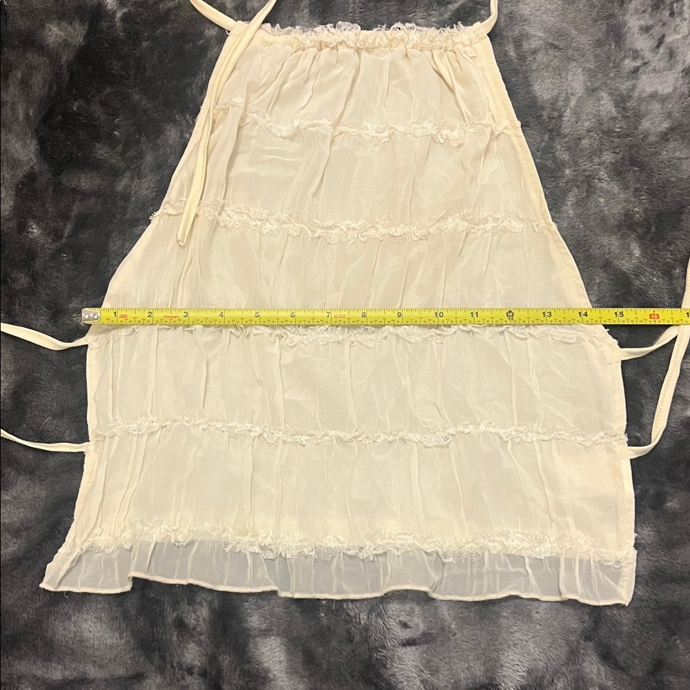 Cream Ruffle Backless Top - Picture 5 of 6